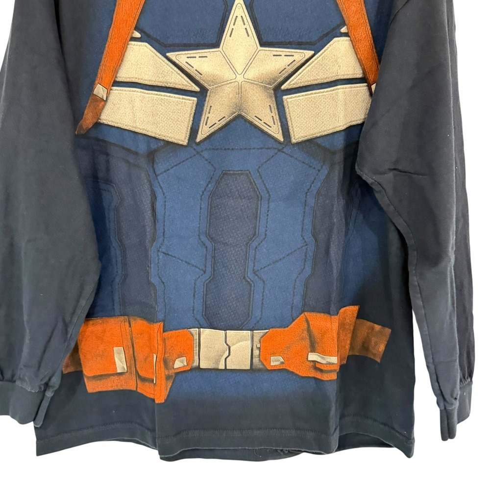 MARVEL Captain America Long Sleeve Shirt Unisex We Love Fine XXL FLAW Read - Picture 14 of 14